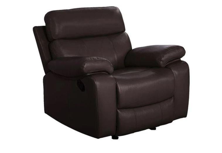 abbyson living clayton reclining leather sofa